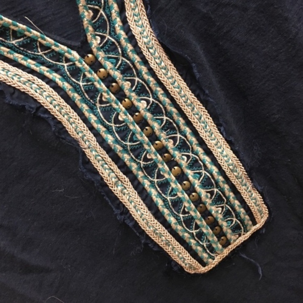 LUCKY BRAND Navy Embellished Knit Tunic - Picture 7 of 8